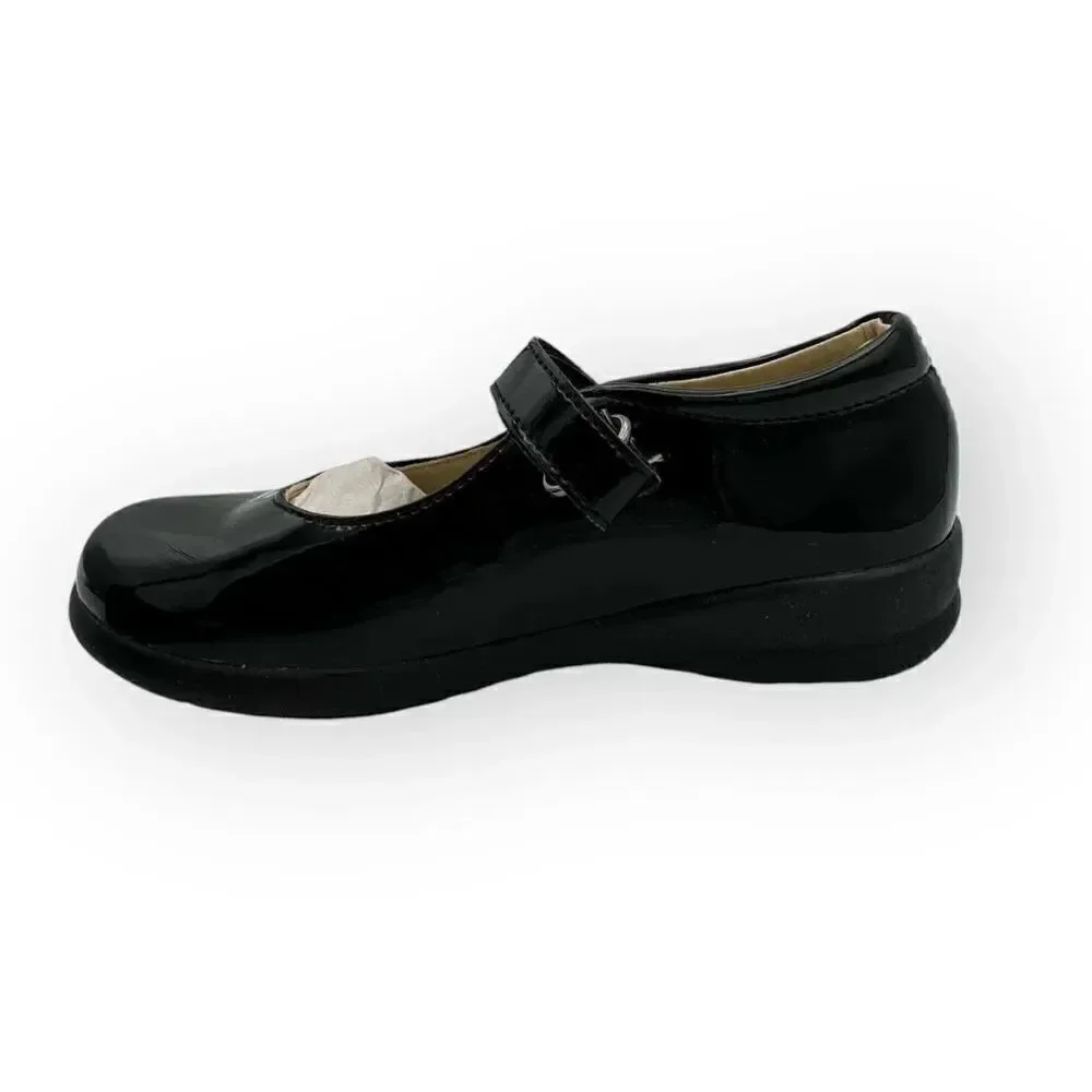 Naturino Girls Catania Mary Jane Flats Shoes Black Size 27